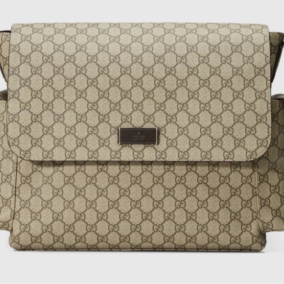 Gucci Beige Monogram Shoulder Bag - Picture 1 of 11